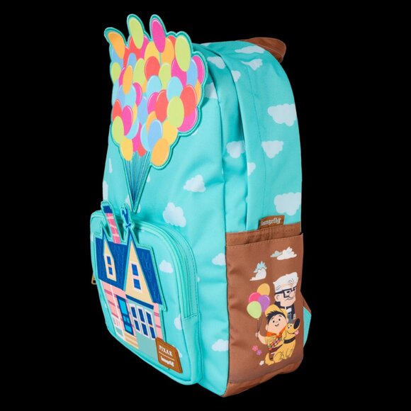 Loungefly Disney Pixar Up Backpack Full Size House Balloons Characters Bag New - Picture 2 of 5
